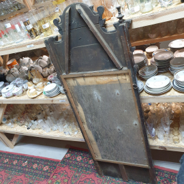 Старинное деревянное зеркало. Резьба по дереву. До 1917 года. Размер 150х55 см. Картинка 5